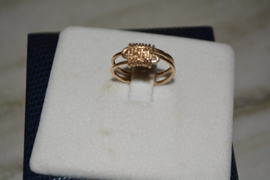 Diamond plated ring.
